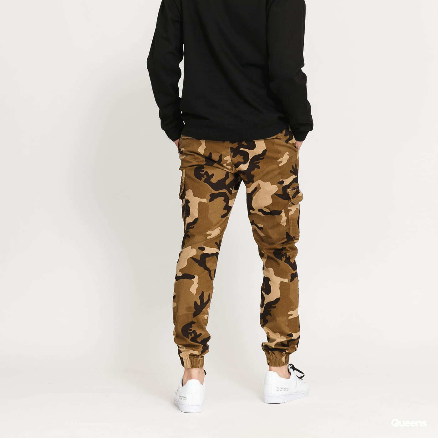 Cargo Hosen Urban Classics Camo Cargo Jogging Pants 2.0 Camo Beige