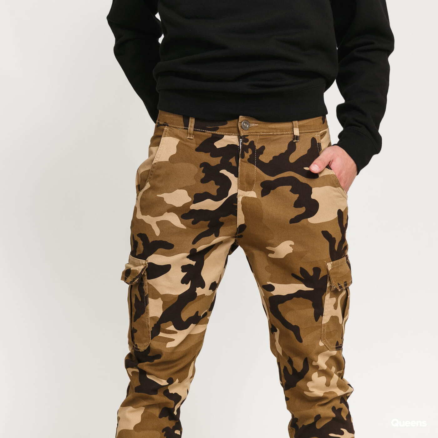 Cargo Hosen Urban Classics Camo Cargo Jogging Pants 2.0 Camo Beige