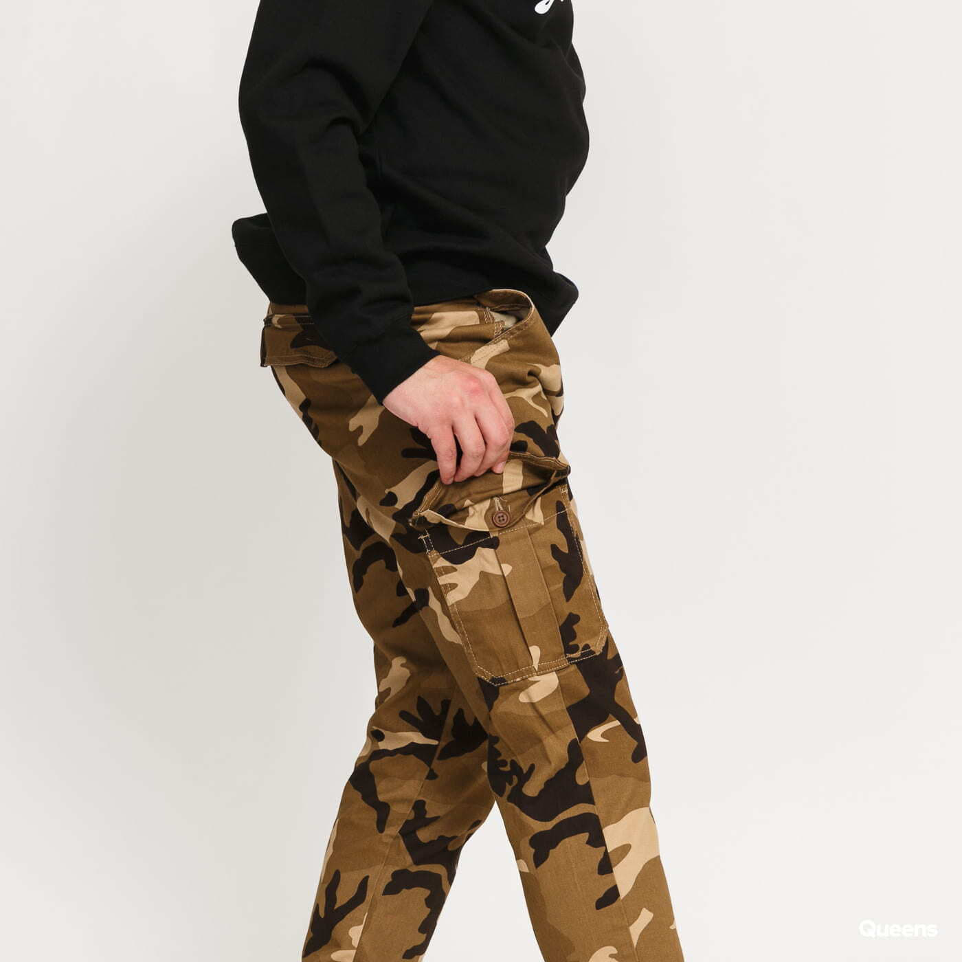 Cargo Hosen Urban Classics Camo Cargo Jogging Pants 2.0 Camo Beige