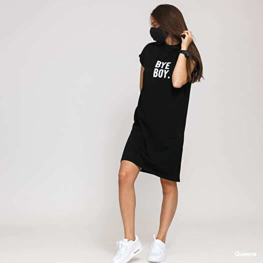 Kleid Urban Classics Ladies Bye Boy Extended Shoulder Dress Black