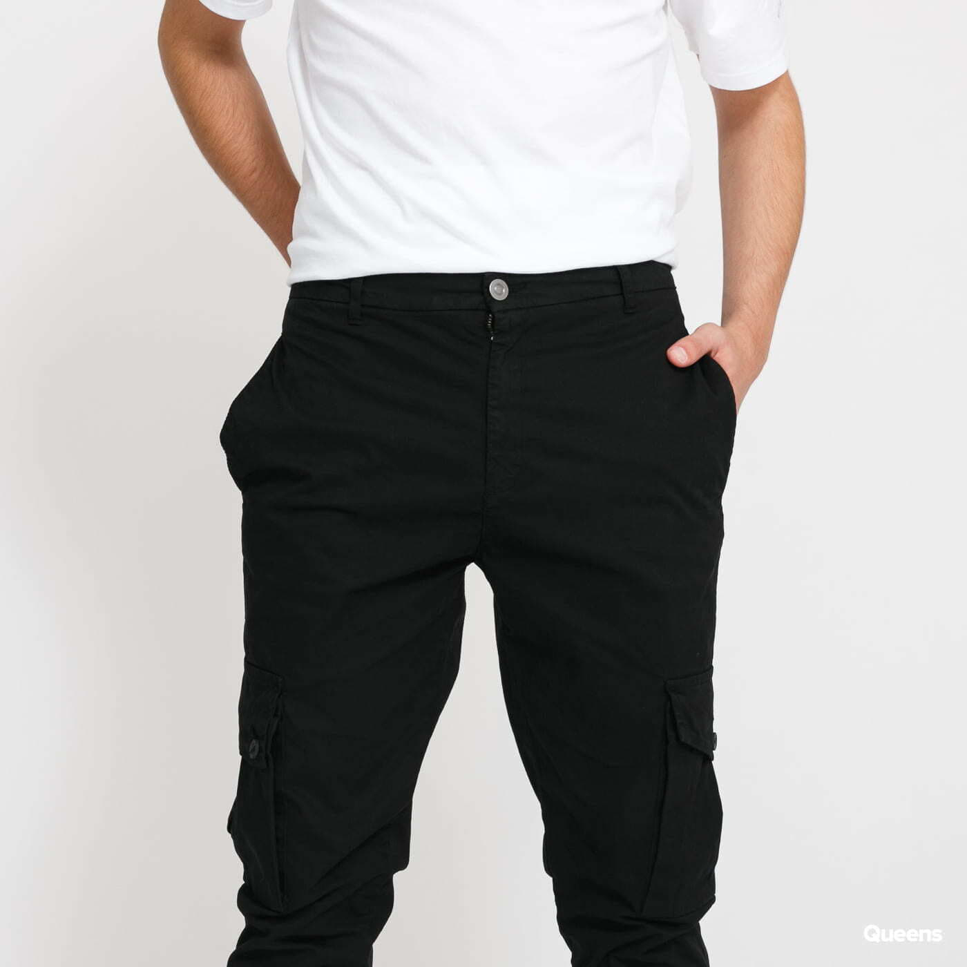 Pantaloni cargo Urban Classics Tapered Cargo Pants Black