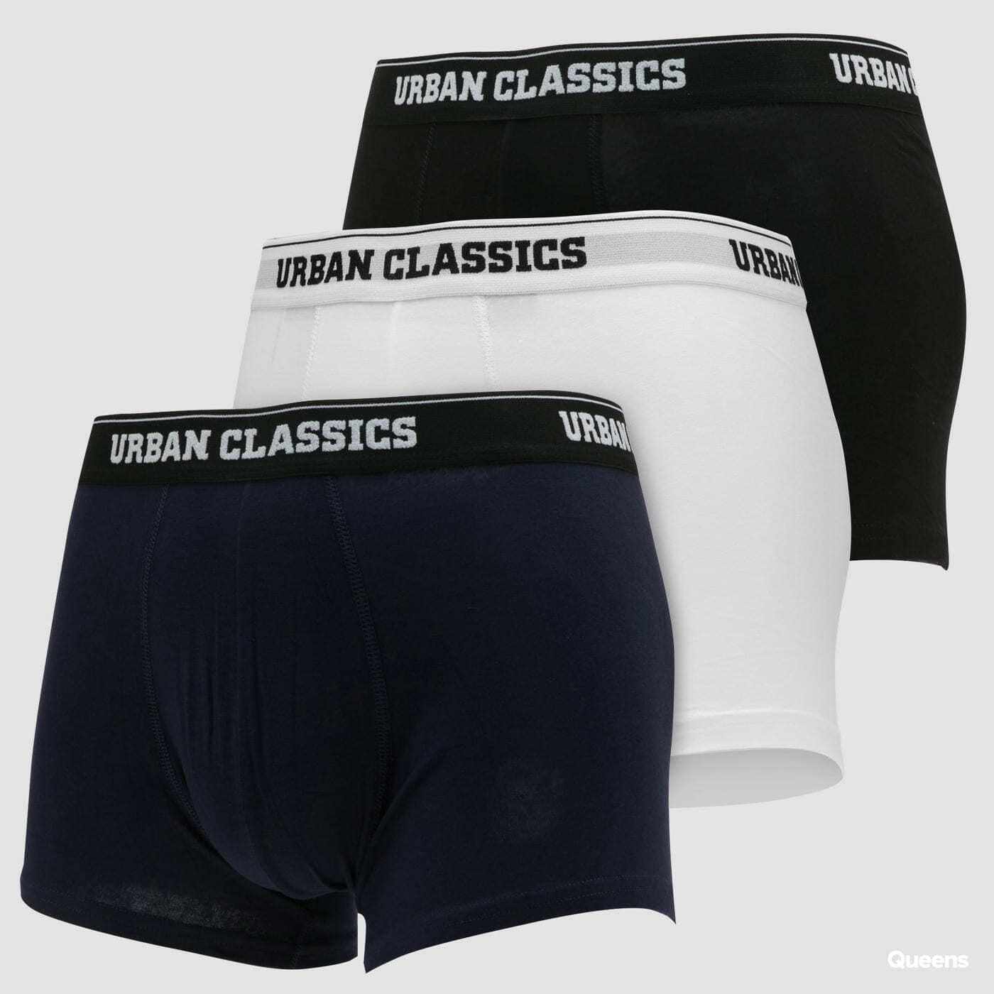 Boxerky Urban Classics Organic Boxer Shorts 3-Pack White/ Black/ Navy