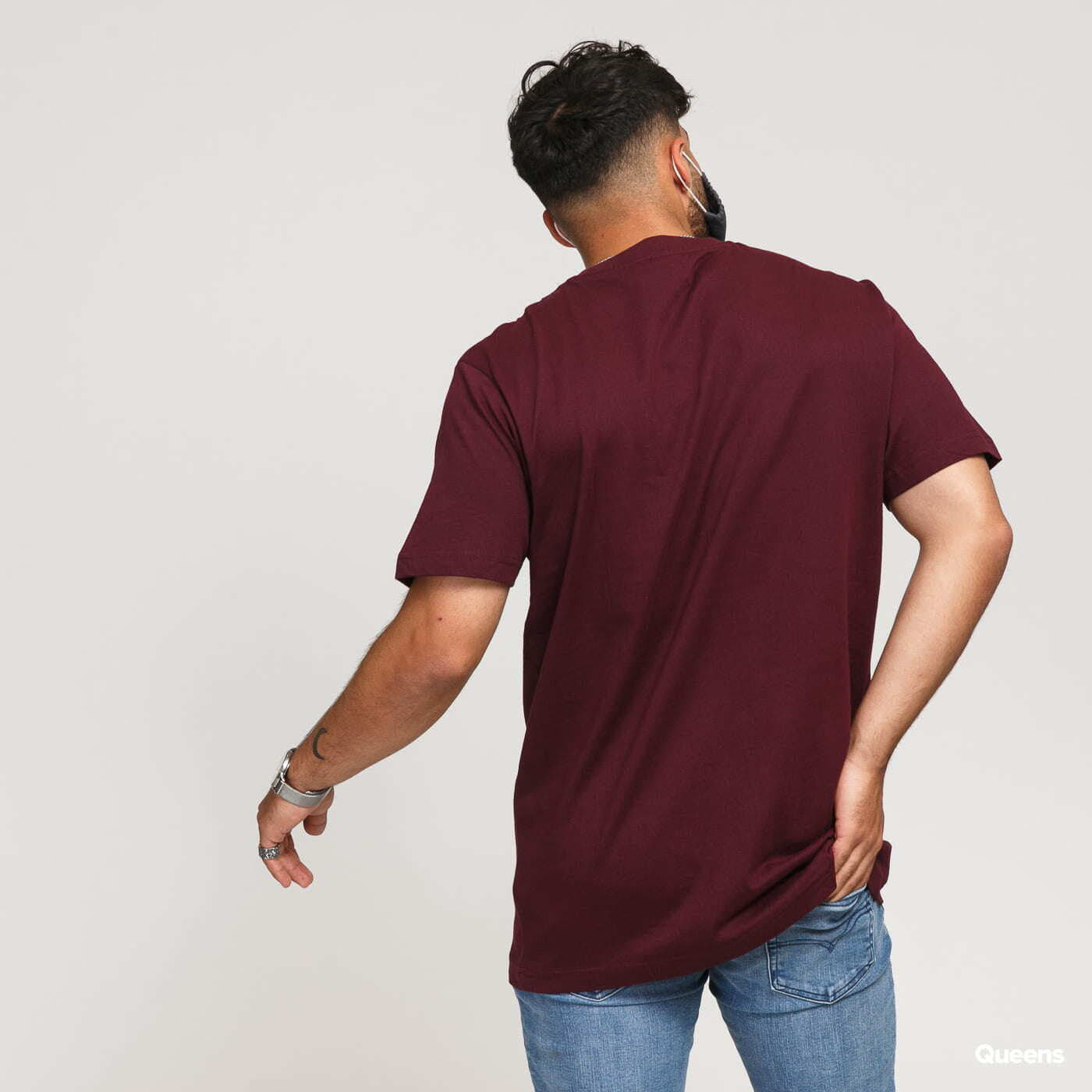 T-Shirts Urban Classics Basic Tee Dark Wine