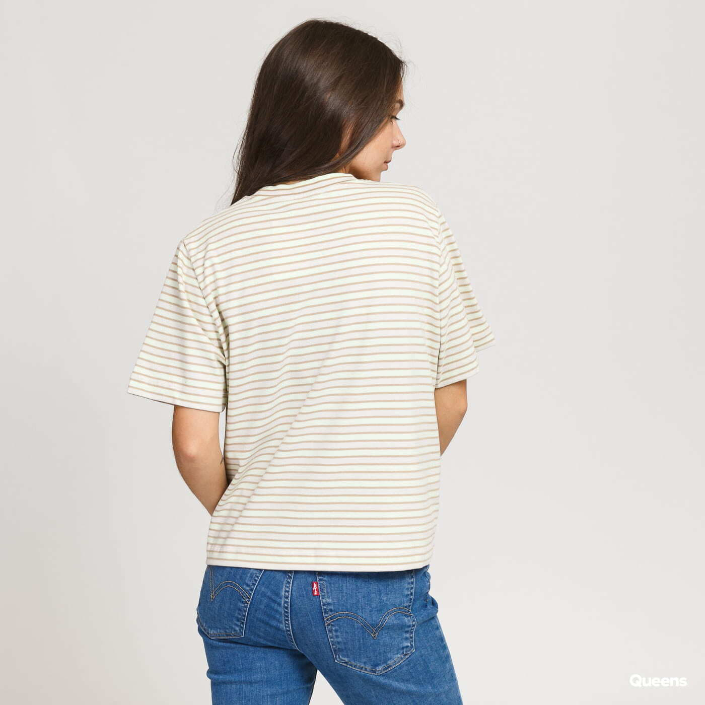T-Shirts WOOD WOOD Alma Tee Light Beige/ Light Green