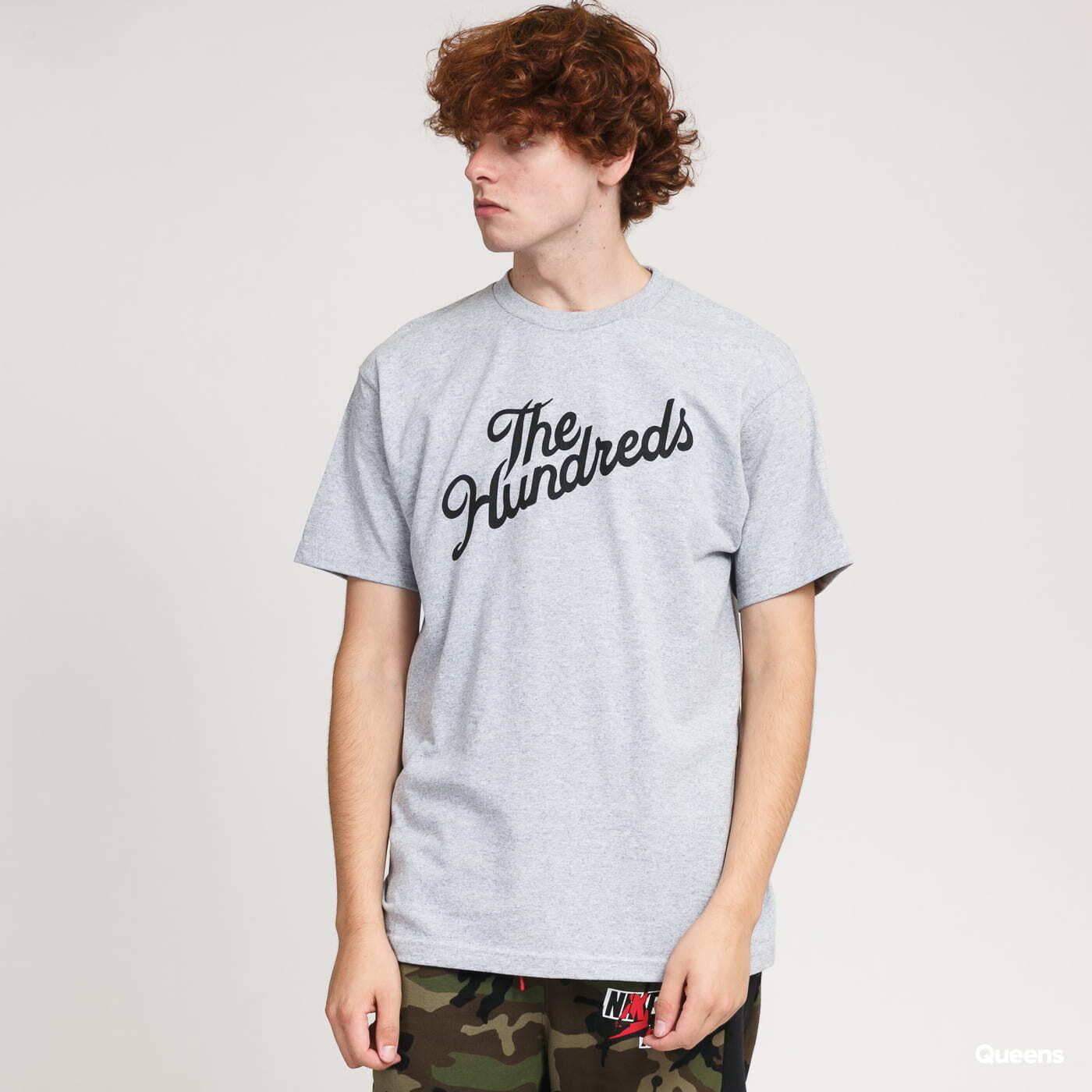 Trička The Hundreds Forever Slant Logo T-Shirt Melange Grey