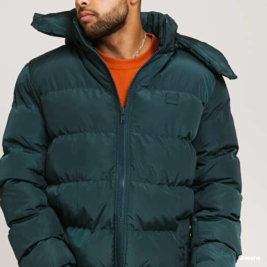 Jackets Urban Classics Hooded Puffer Jacket Green Queens