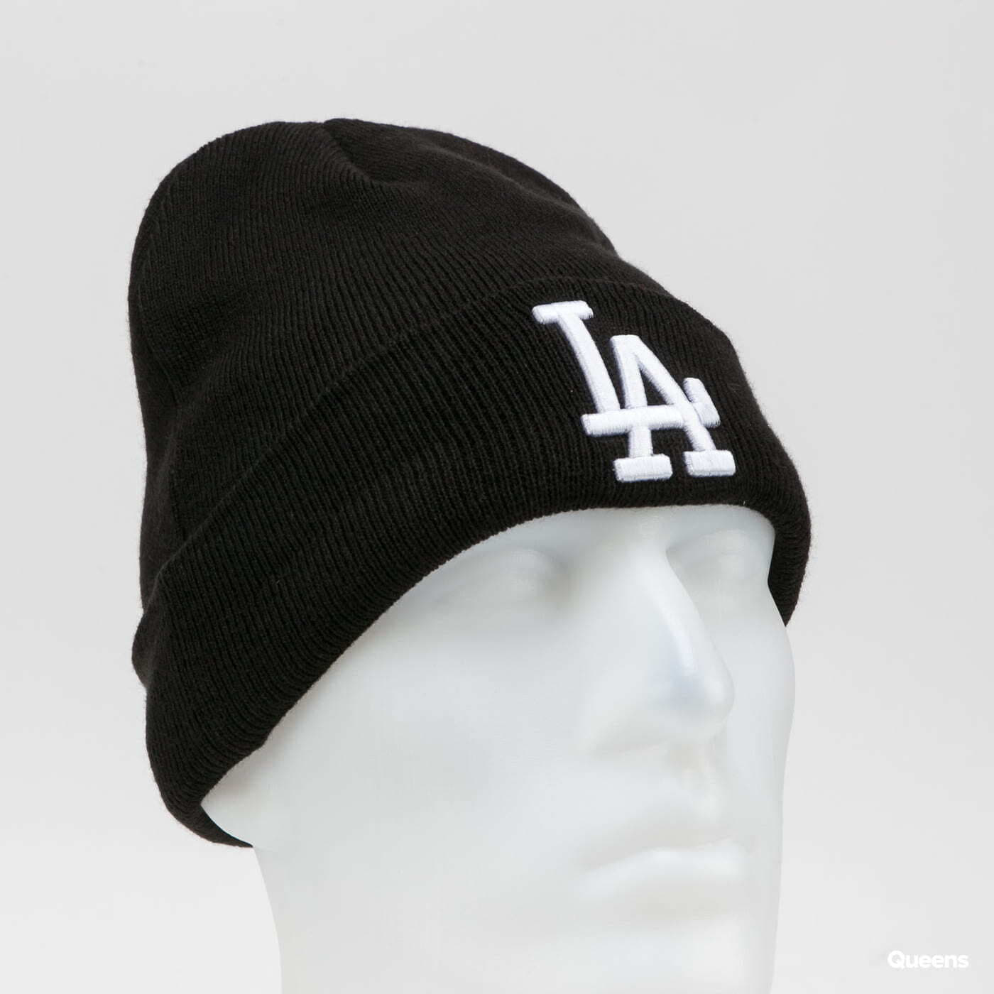 Čiapky New Era MLB Essential Cuff Knit Beanie LA Black/ White