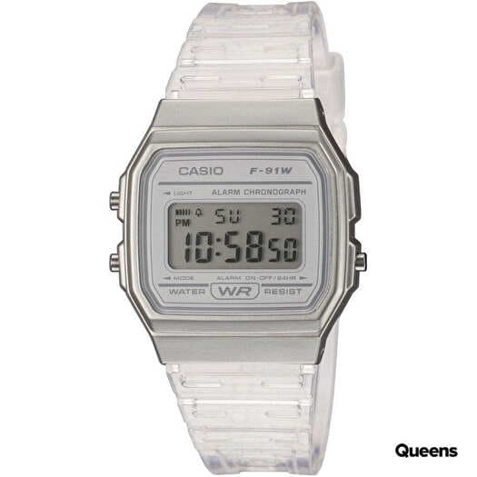 Horloge Casio F 91WS-7EF White/ Transparent