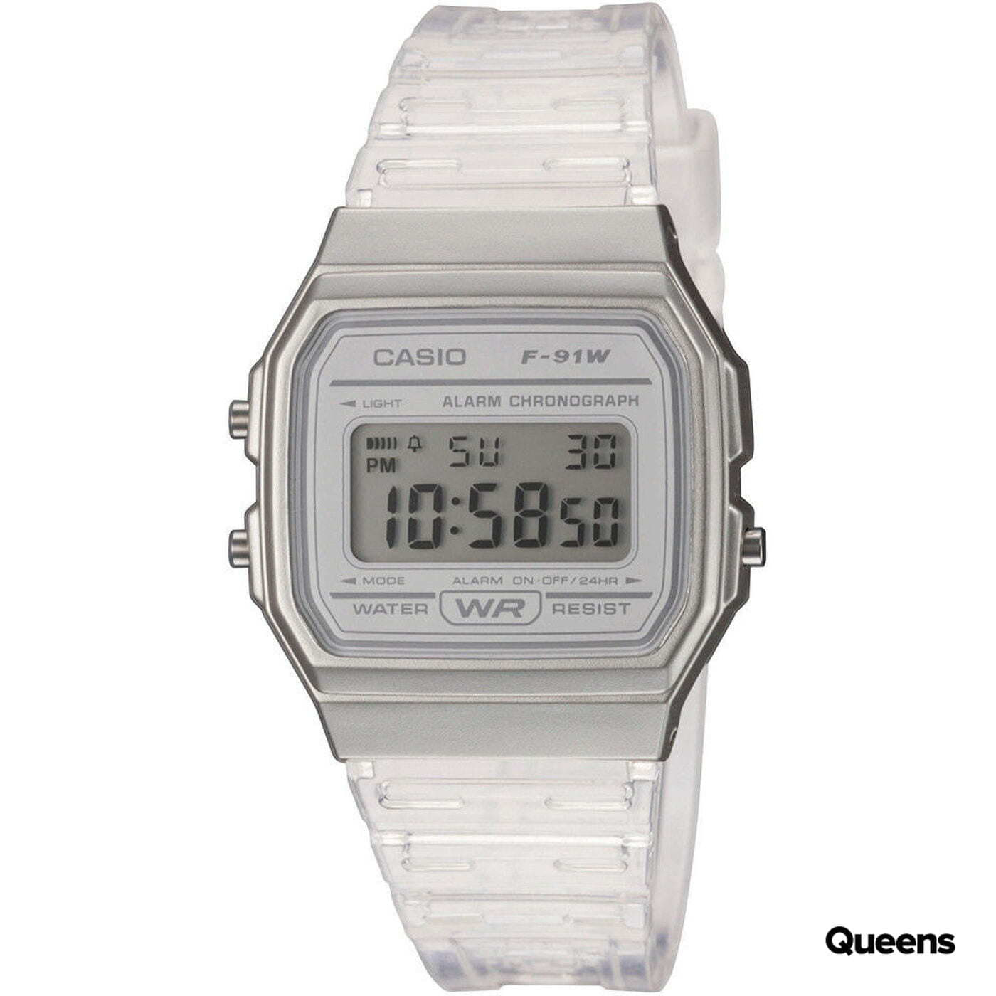 Hodinky Casio F 91WS-7EF White/ Transparent
