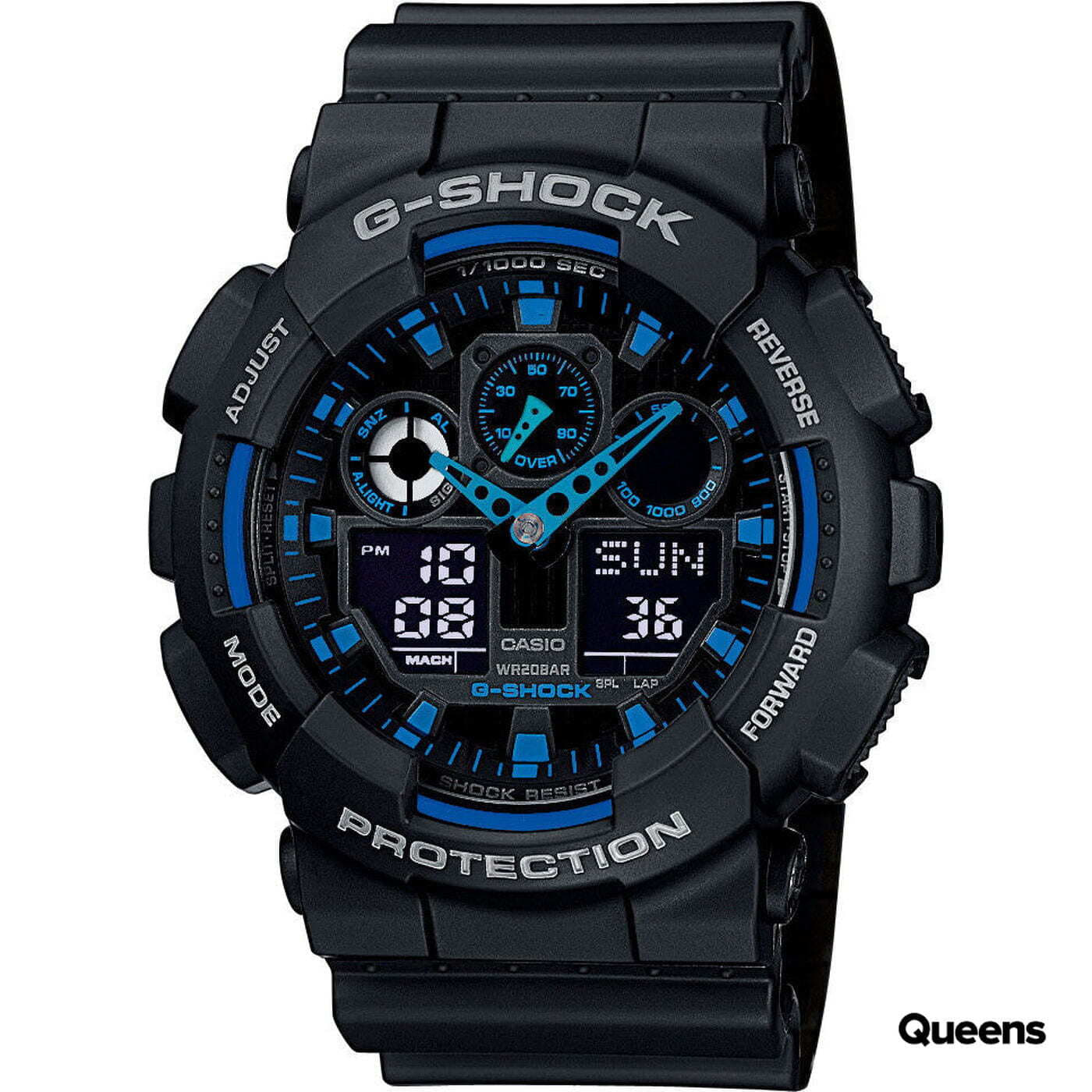 Watches Casio G-Shock GA 100-1A2ER Black/ Blue