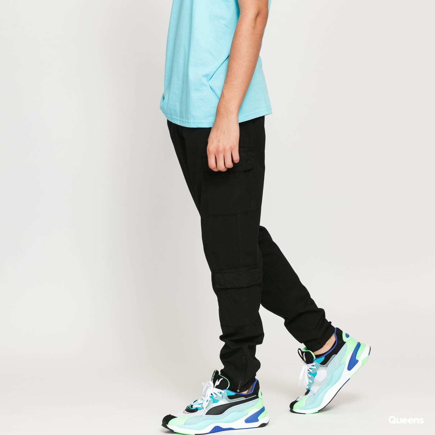Cargo pants Urban Classics Tapered Double Cargo Pants Black
