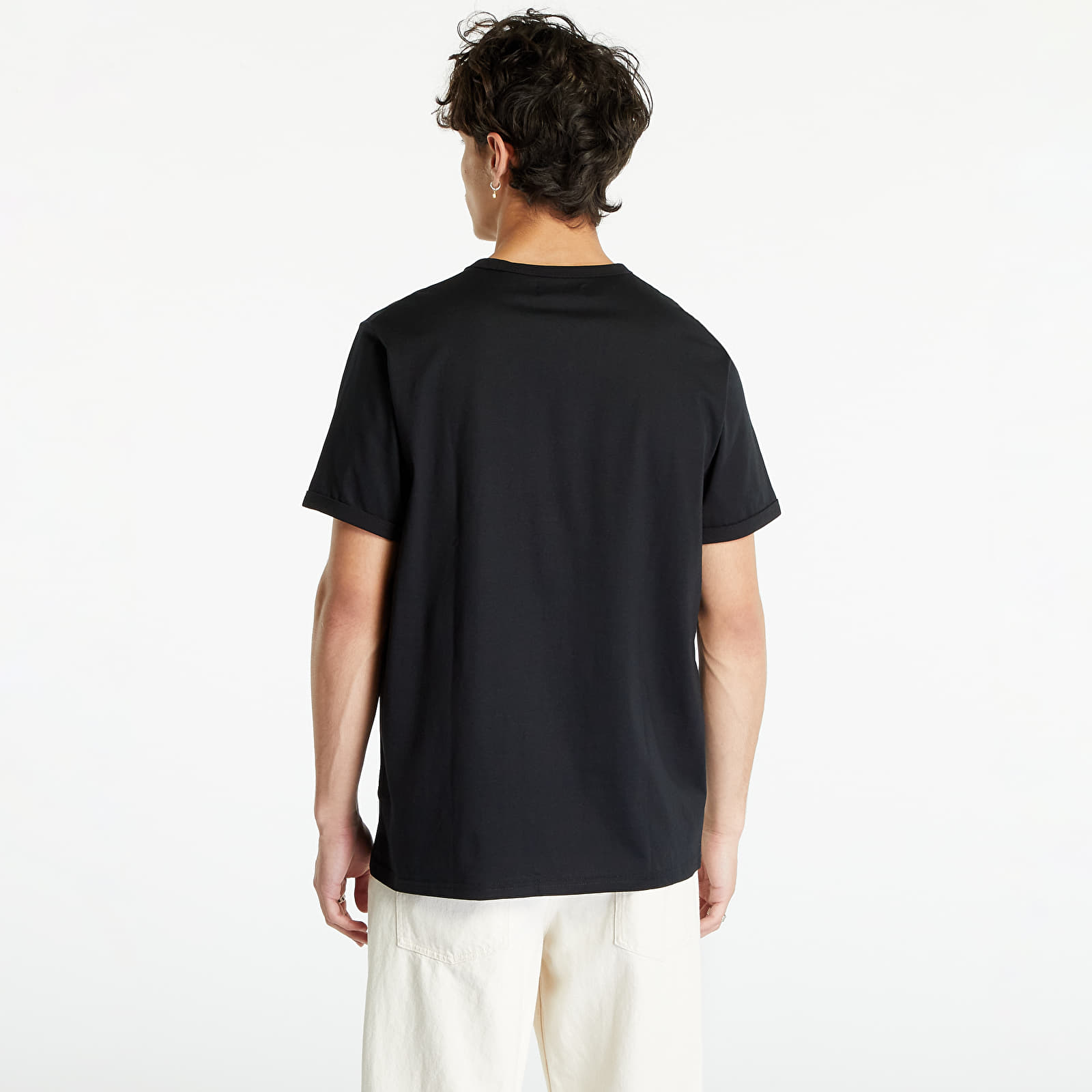 Tričká FRED PERRY Ringer Tee Black