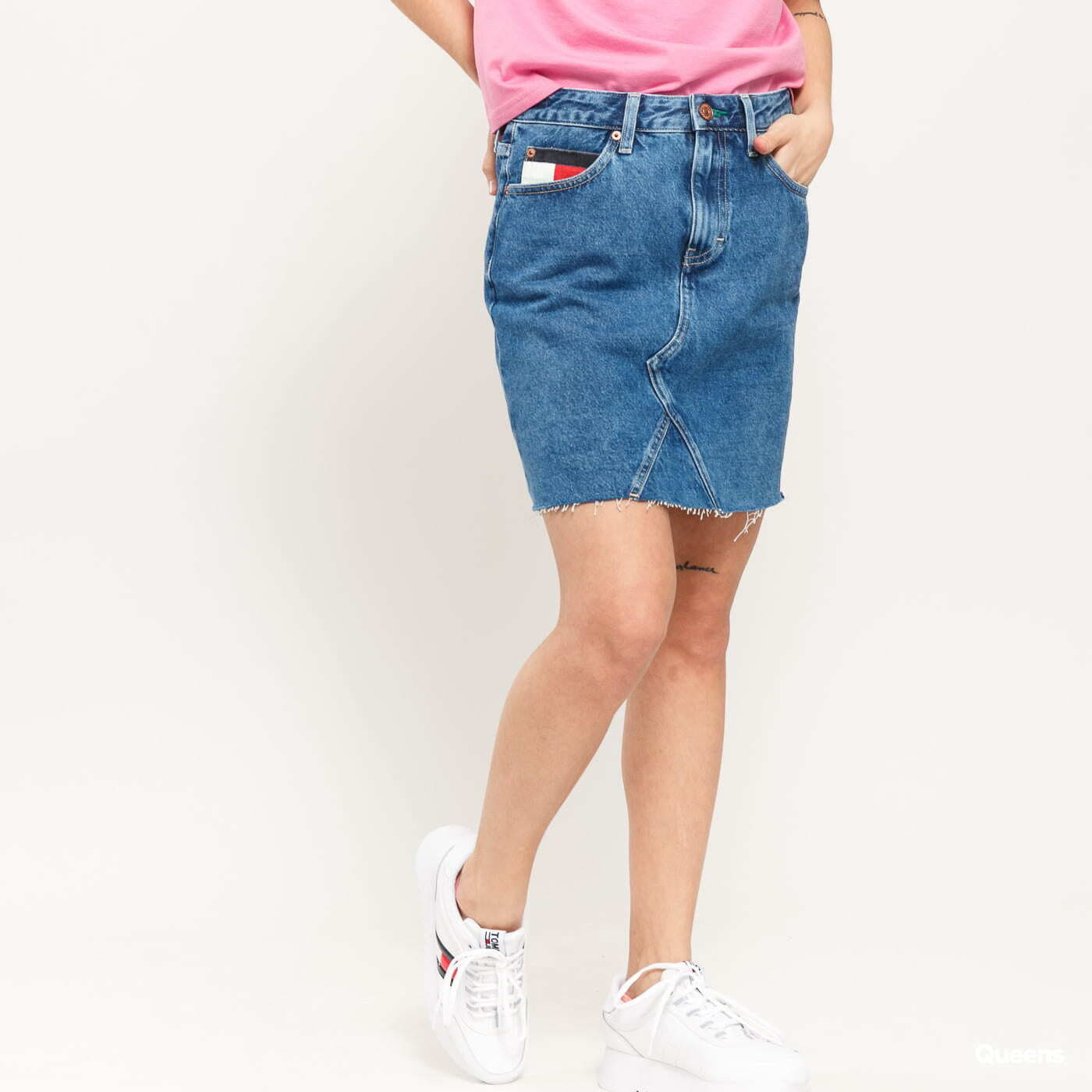 Skjørt TOMMY JEANS W Short Denim Skirt save 20 mid bl rig