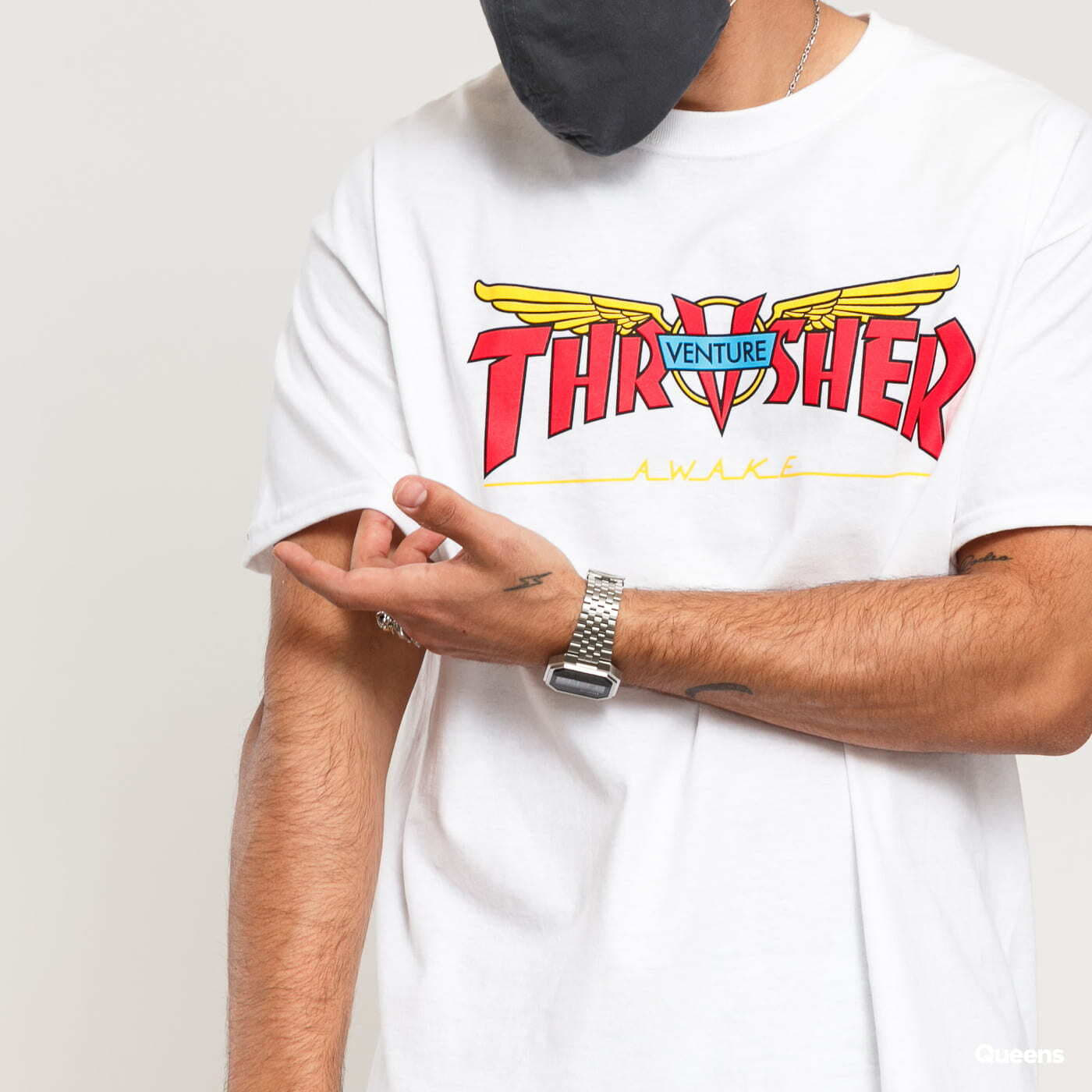 Koszulki Thrasher Venture Collab Tee White