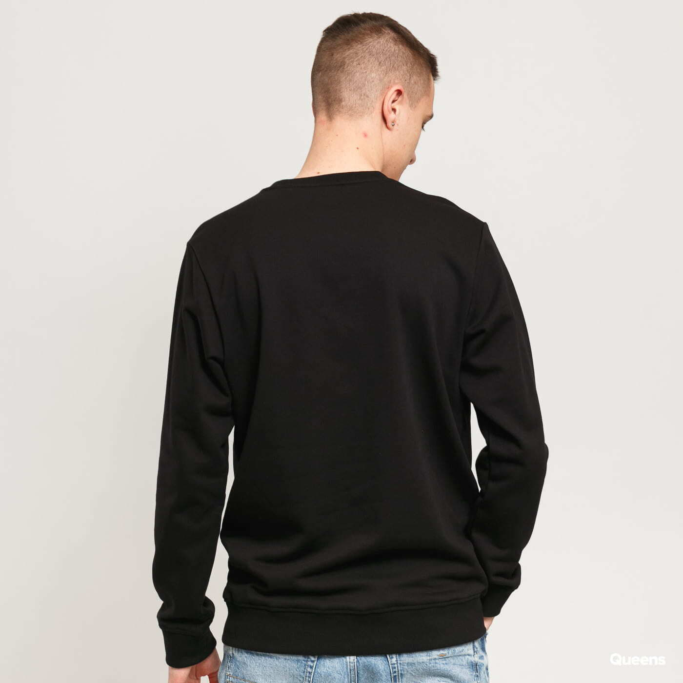 Mikiny Urban Classics Basic Terry Crew Black