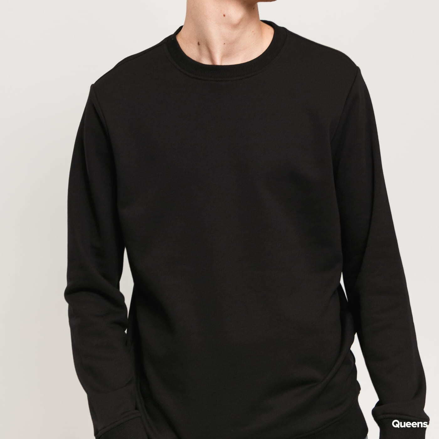 Mikiny Urban Classics Basic Terry Crew Black