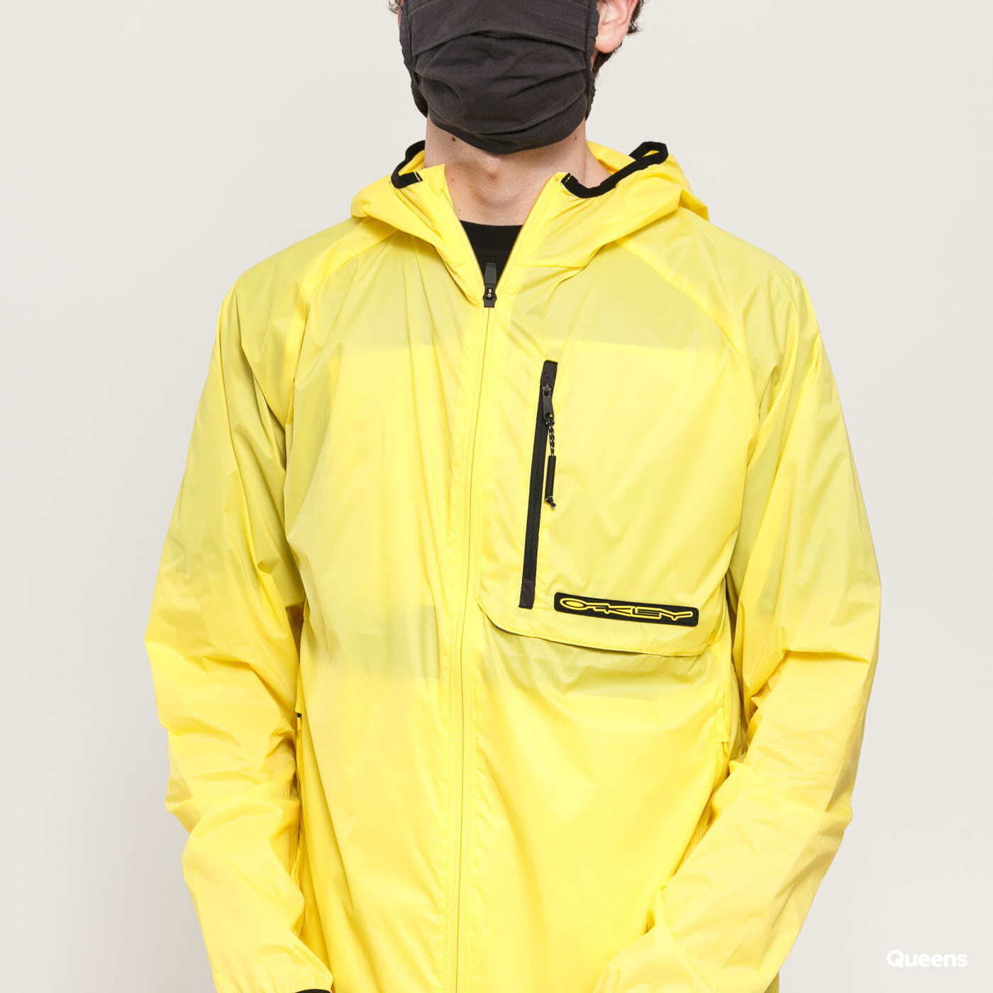 Větrovky Oakley Stretch Logo Patch Packable Jacket Yellow