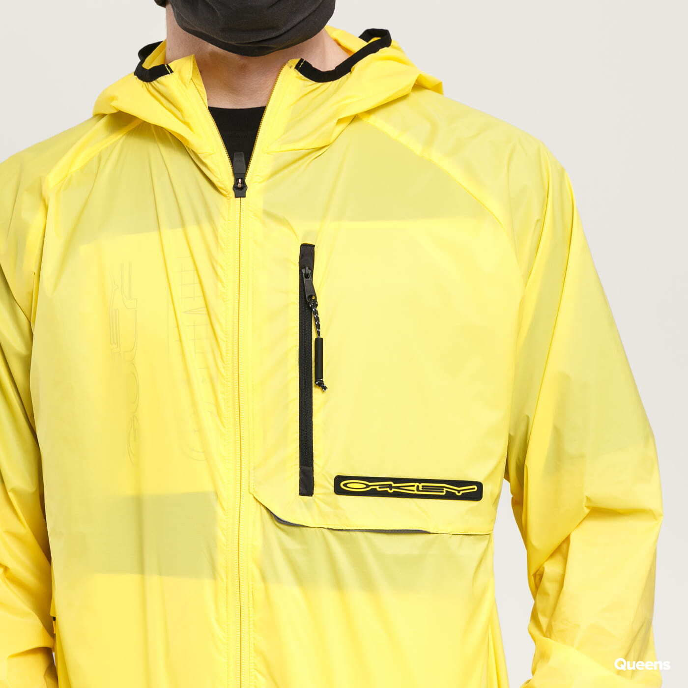 Větrovky Oakley Stretch Logo Patch Packable Jacket Yellow