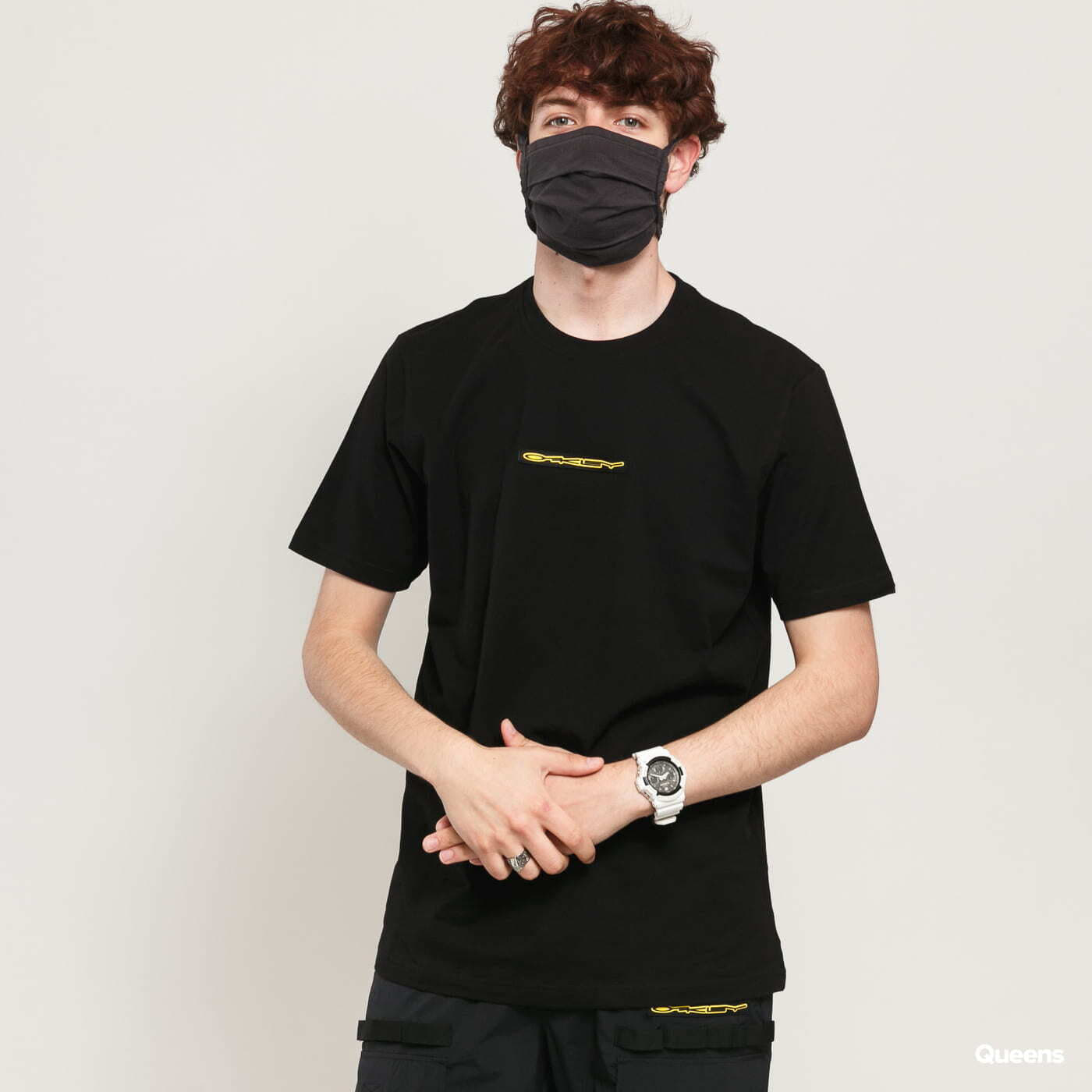 T-Shirts Oakley Stretch Logo Patch SS Tee černé