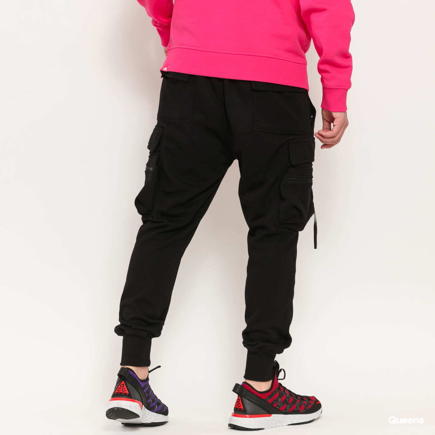 Tepláky Urban Classics Tactical Sweat Pants Black