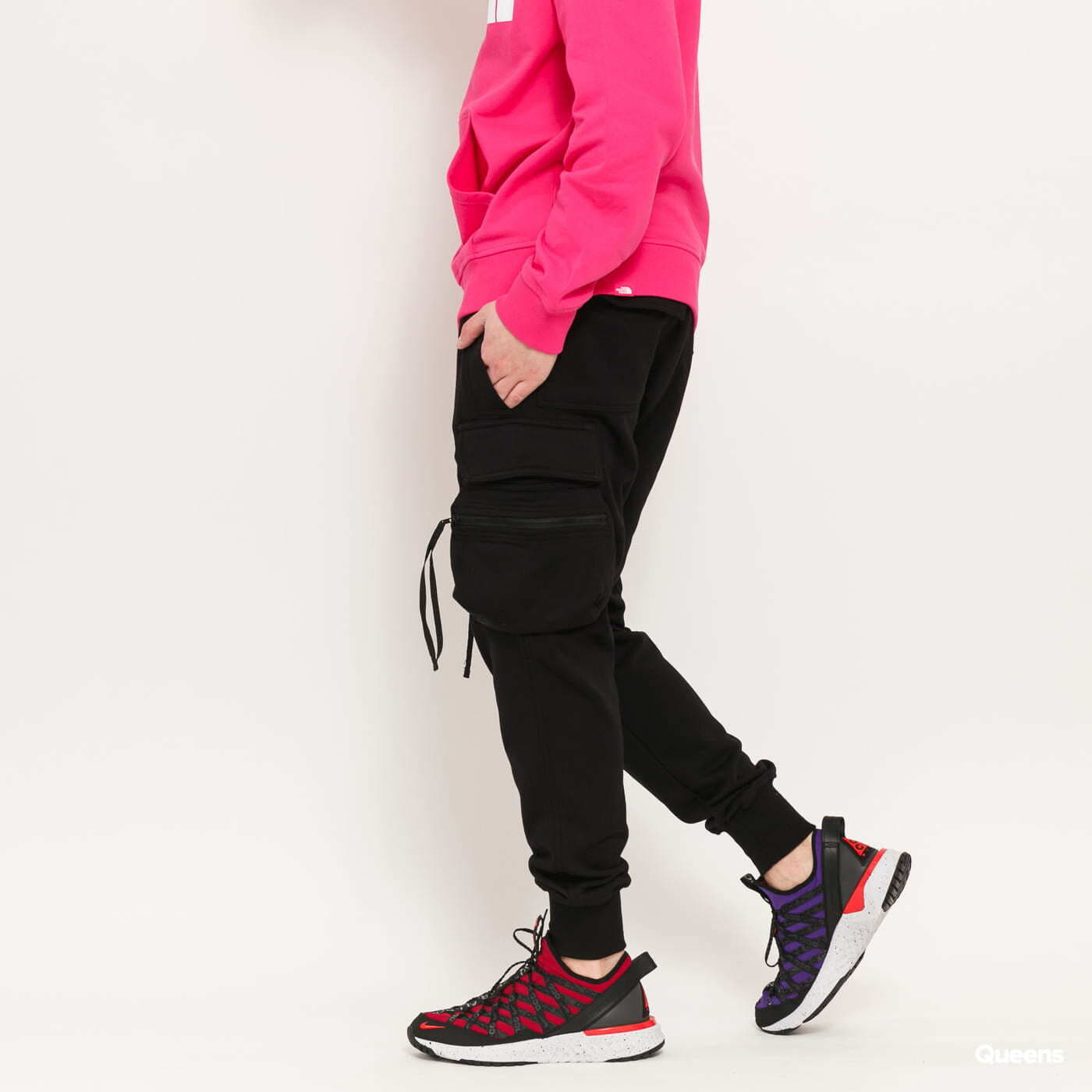 Tepláky Urban Classics Tactical Sweat Pants Black