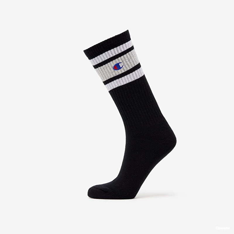 Champion Rochester Crew Sock Black/ Melange Grey
