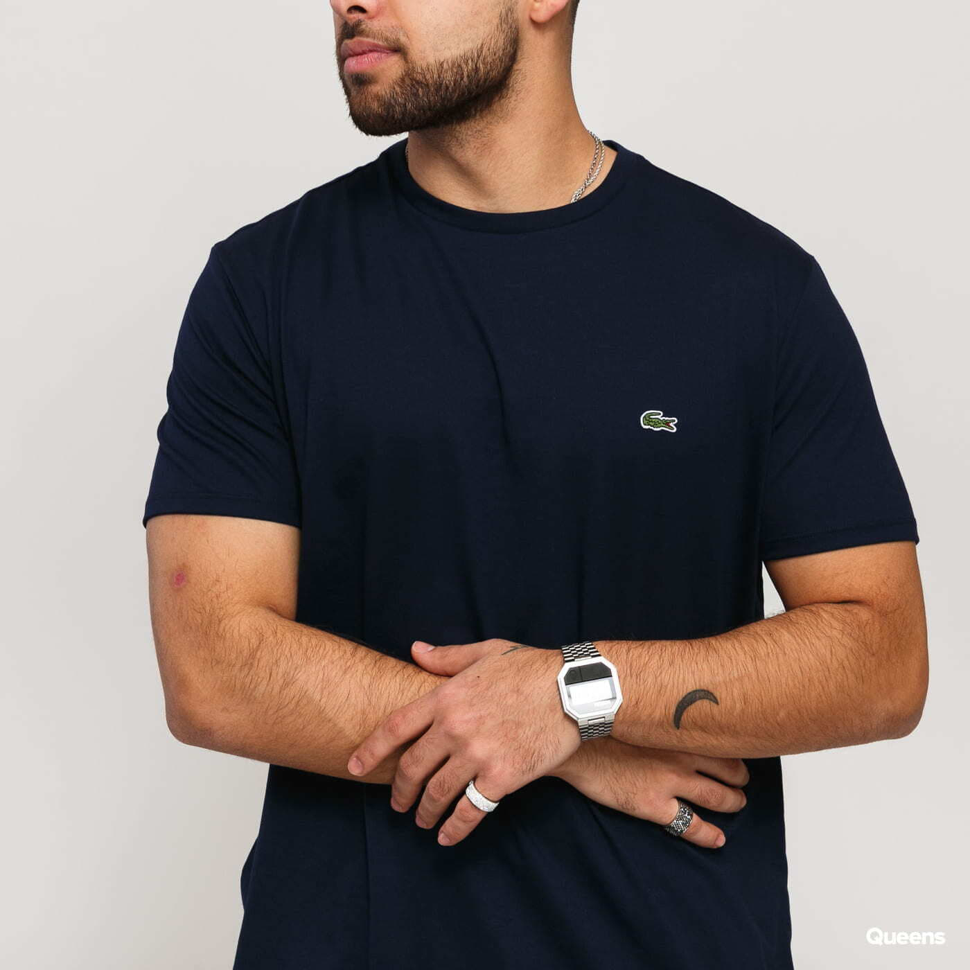 T shirts LACOSTE Men s T Shirt Navy Queens