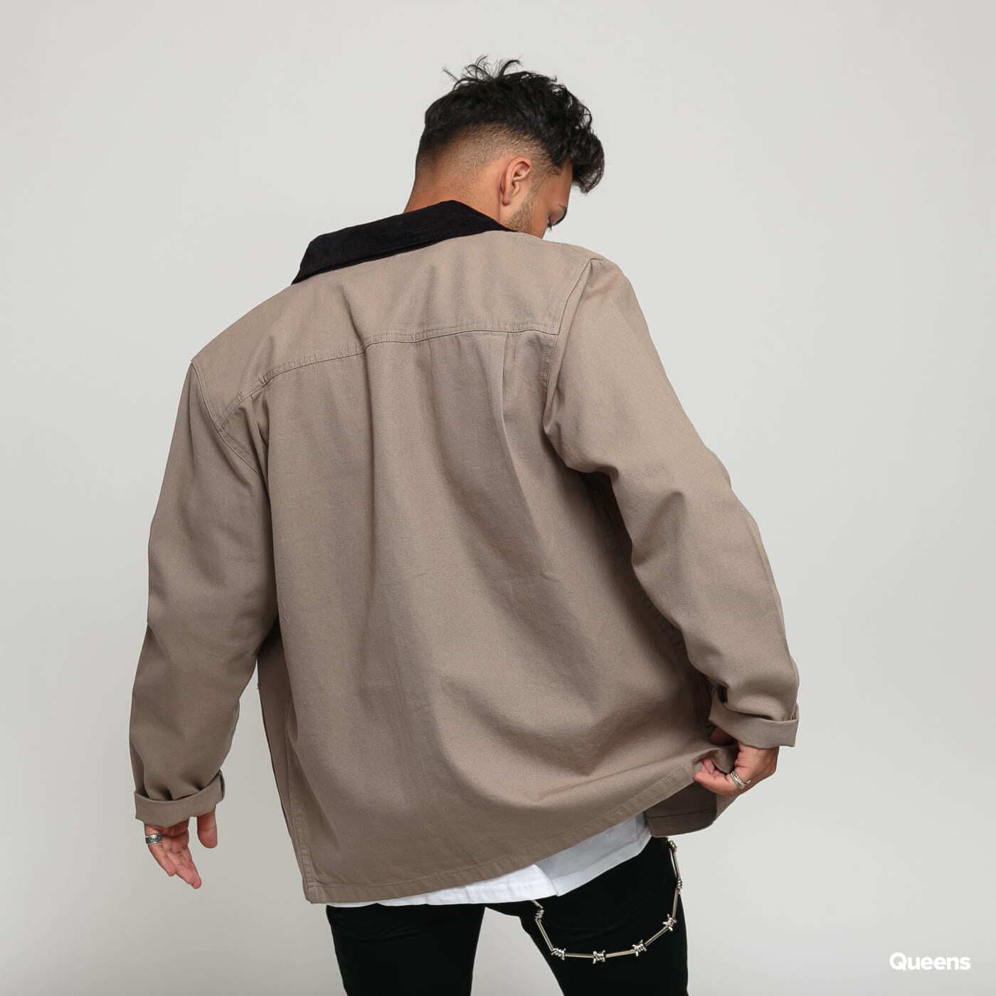 Bundy Vans MN Drill Chore Coat Light Brown/ Black