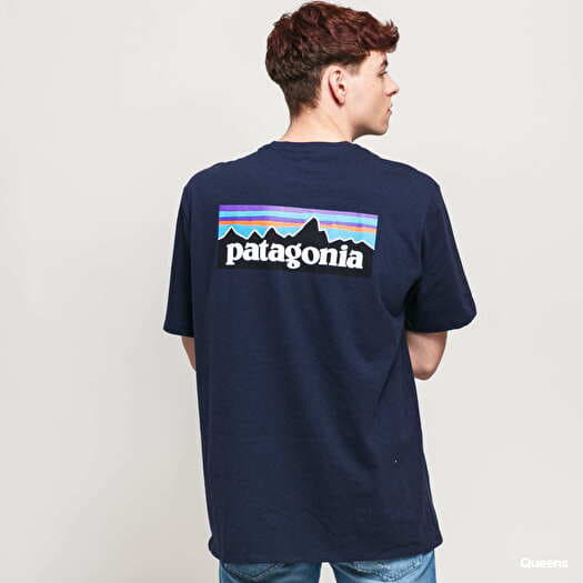 T-shirt Patagonia M's P6 Logo Responsibili Tee Navy