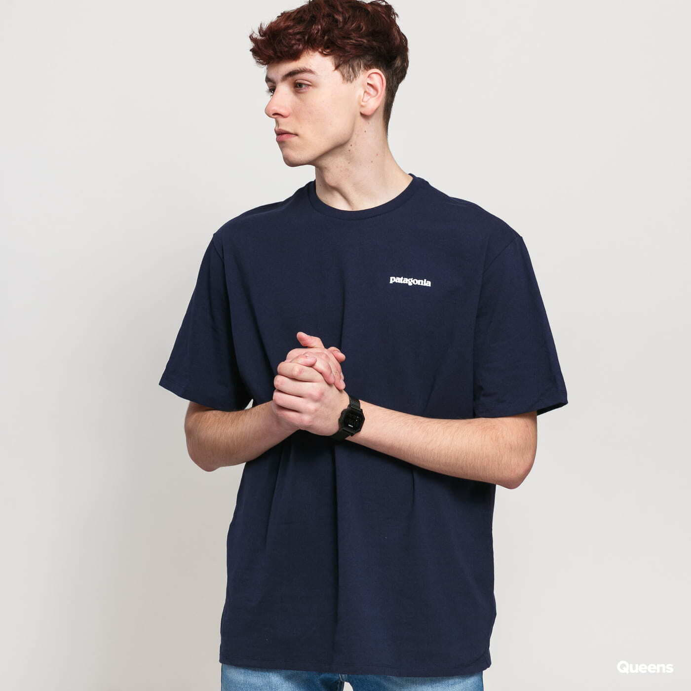 T-Shirts Patagonia M's P6 Logo Responsibili Tee Navy