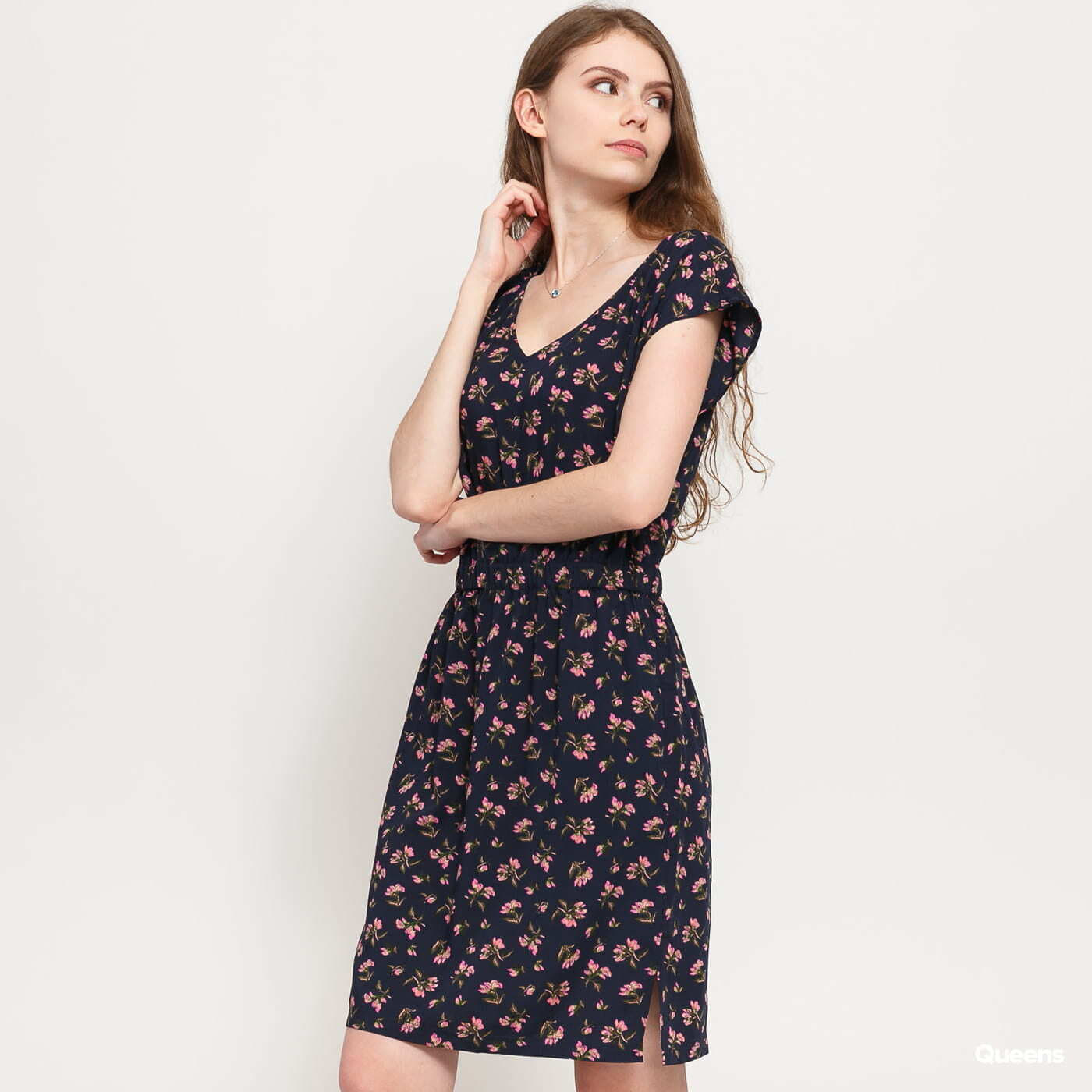 Kleider Patagonia W's June Lake Dress Navy/ Green/ Pink