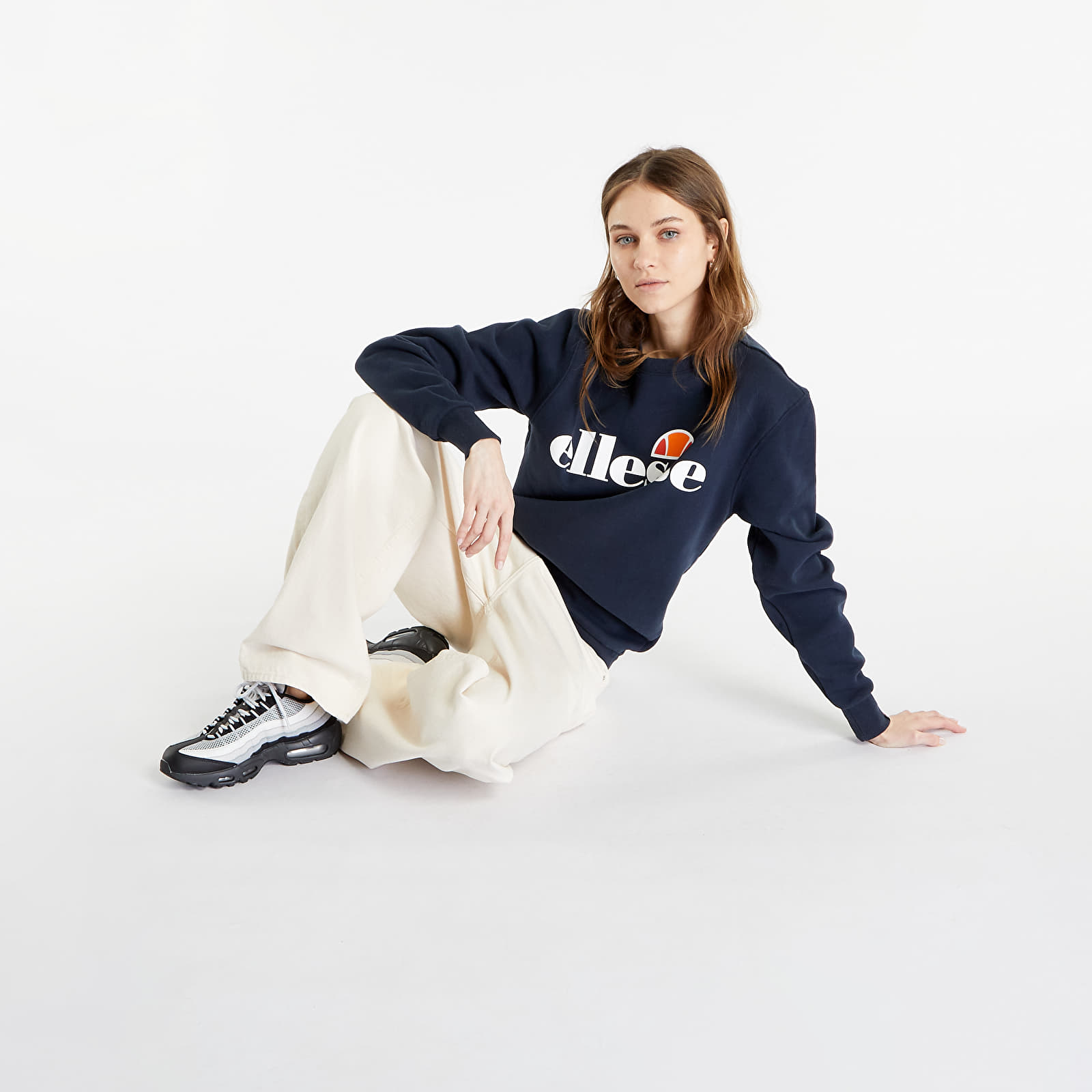Hoodies and sweatshirts Ellesse Agata Sweatshirt Navy Queens