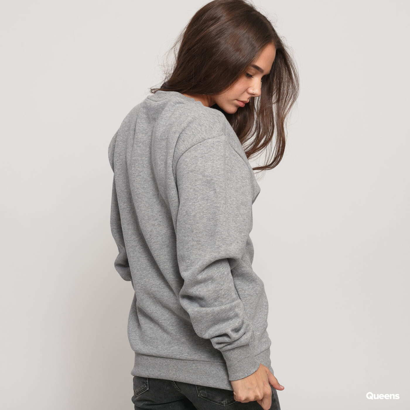 Mikiny ellesse Agata Sweatshirt Melange Grey