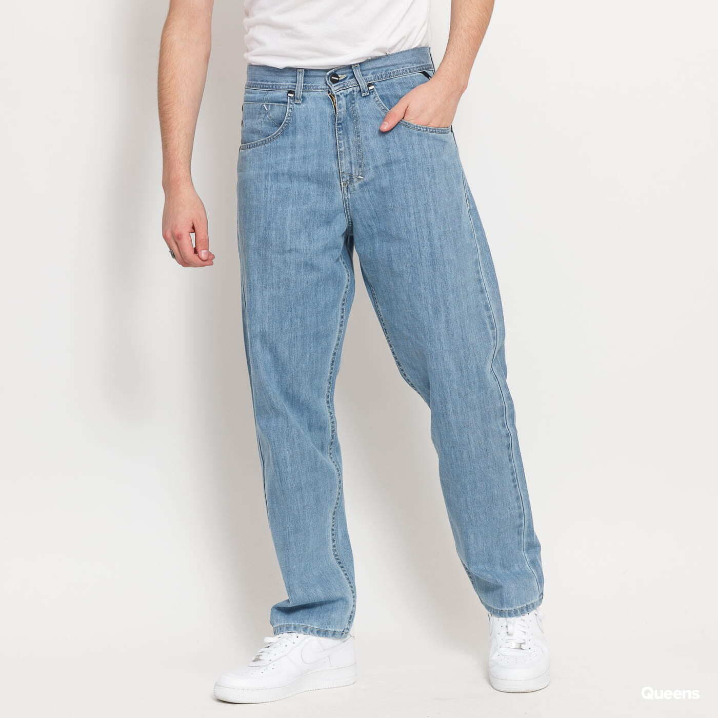 Džíny Mass DNM Slang Baggy Fit Jeans Light Blue