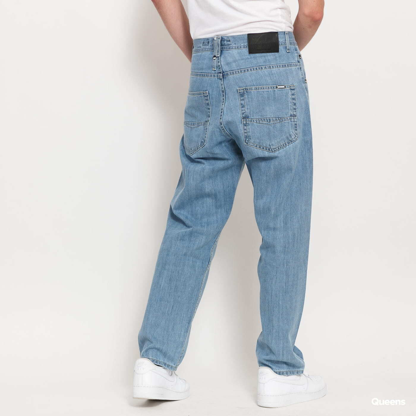 Džínsy Mass DNM Slang Baggy Fit Jeans Light Blue