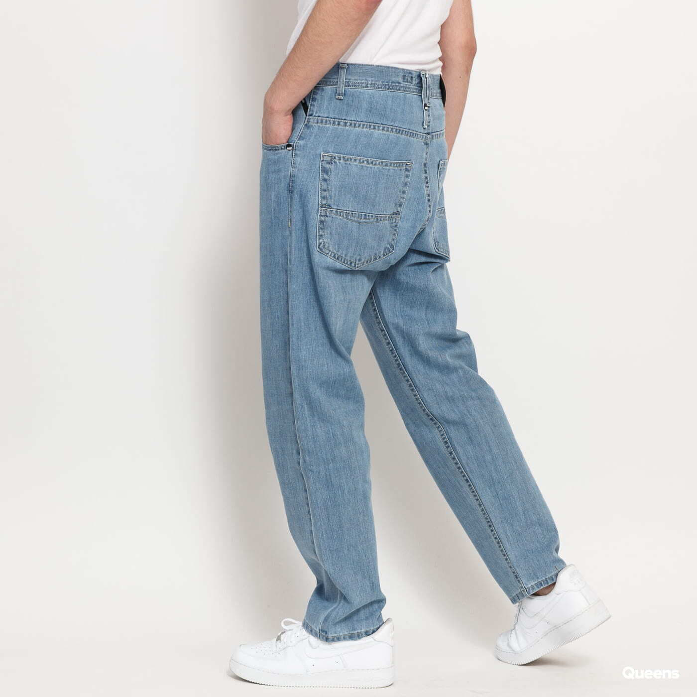 Džínsy Mass DNM Slang Baggy Fit Jeans Light Blue