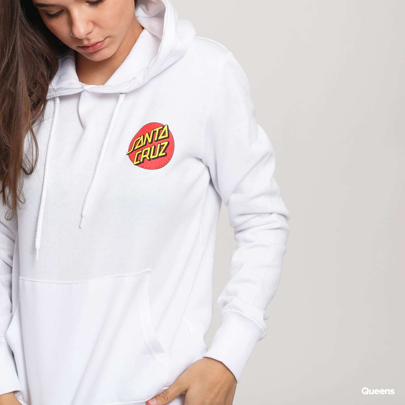Sweaters Santa Cruz W Classic Dot Hood White