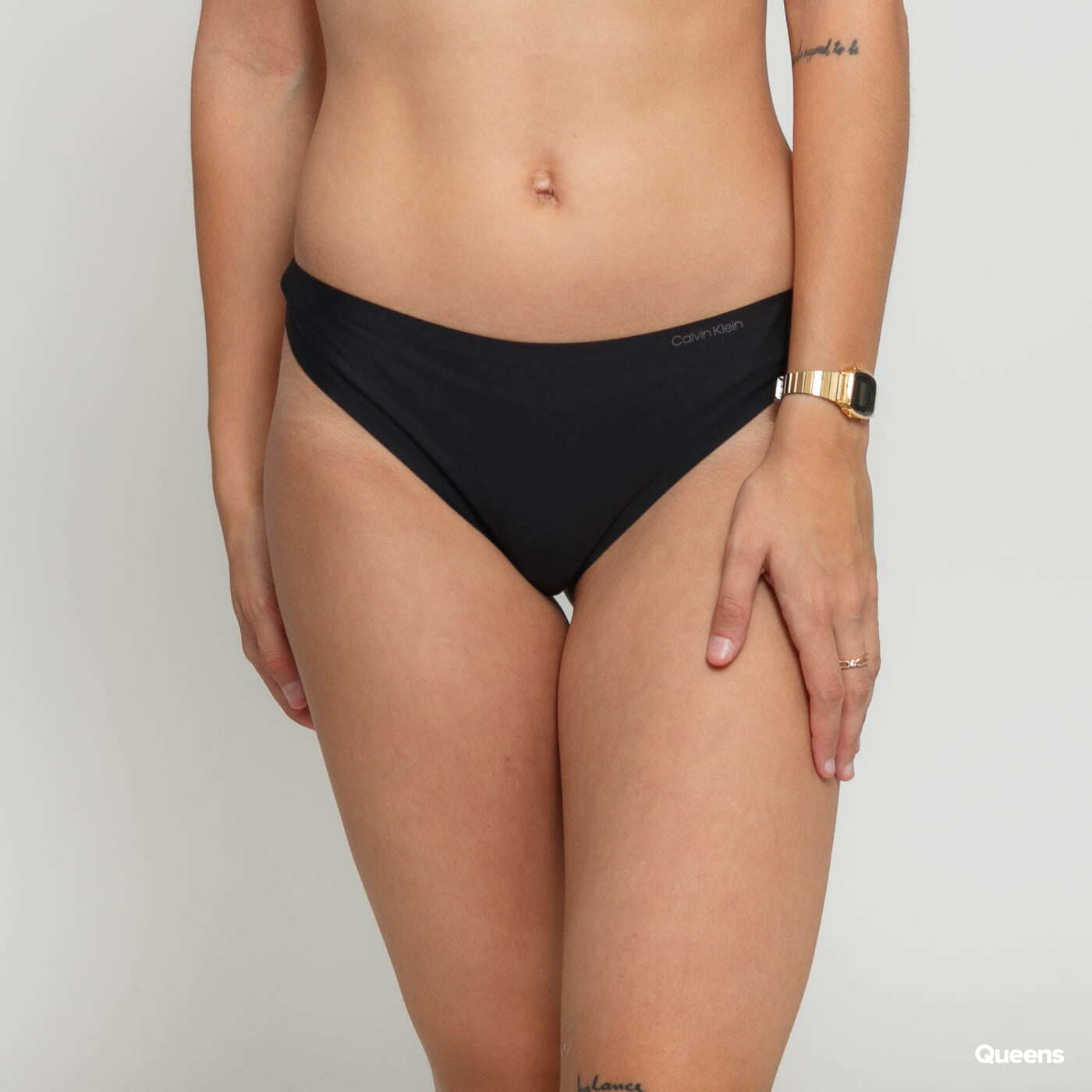 Kalhotky Calvin Klein Thong Black