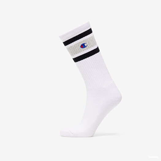 Ponožky Champion Rochester Crew Sock White/ Melange Grey/ Black