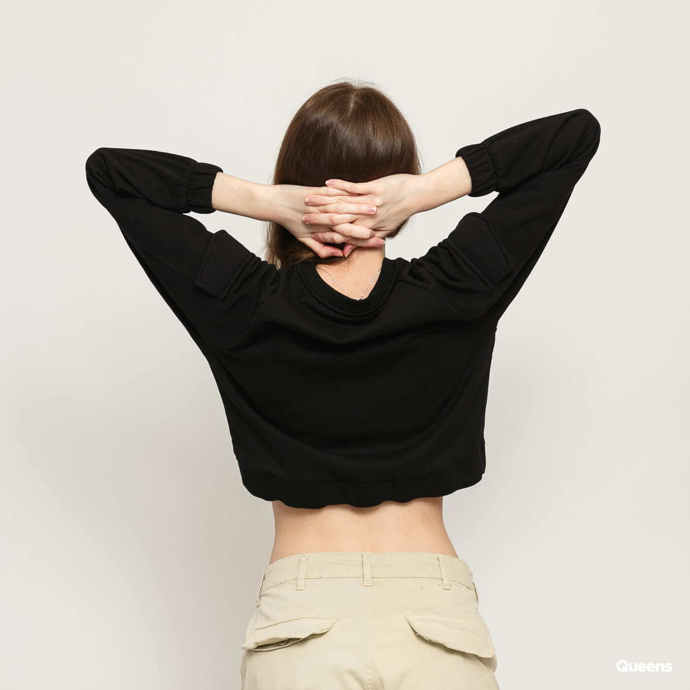 Hanorace Urban Classics Ladies Short Worker Crewneck Black