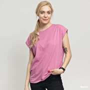 Urban Classics Ladies Extended Shoulder Tee Pink