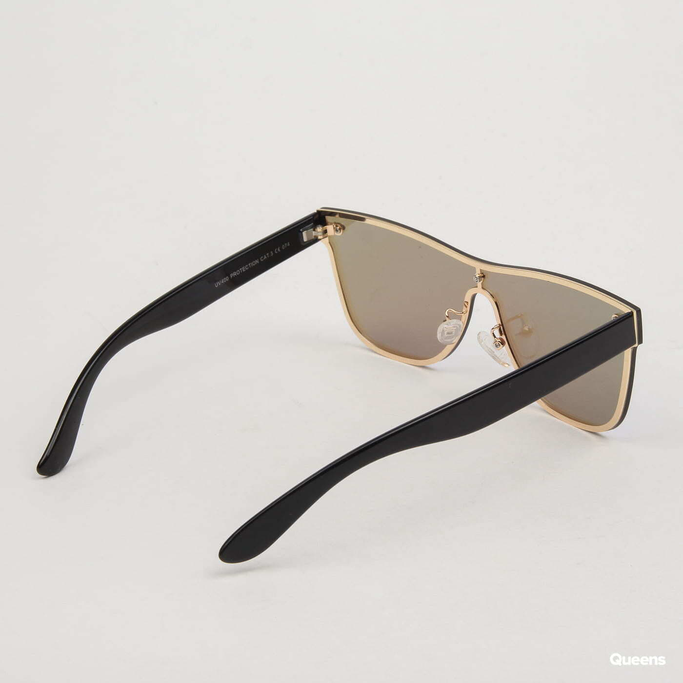 Sunglasses Urban Classics 103 Chain Sunglasses Black/ Blue | Queens