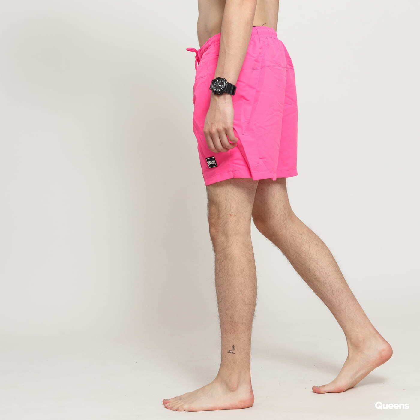 Swimsuit Urban Classics Block Swim Shorts NEON PINK
