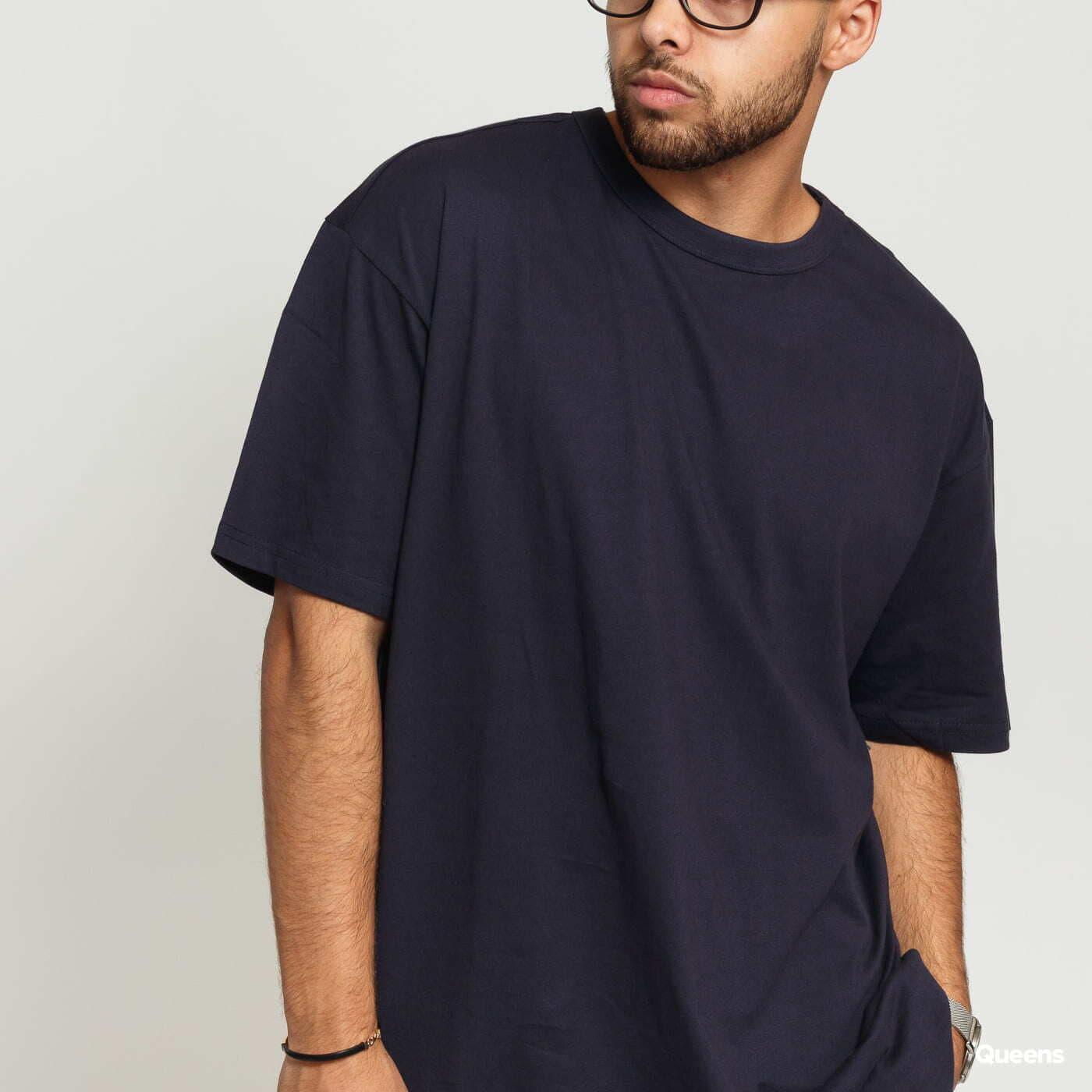 T-Shirts Urban Classics Organic Basic Tee navy