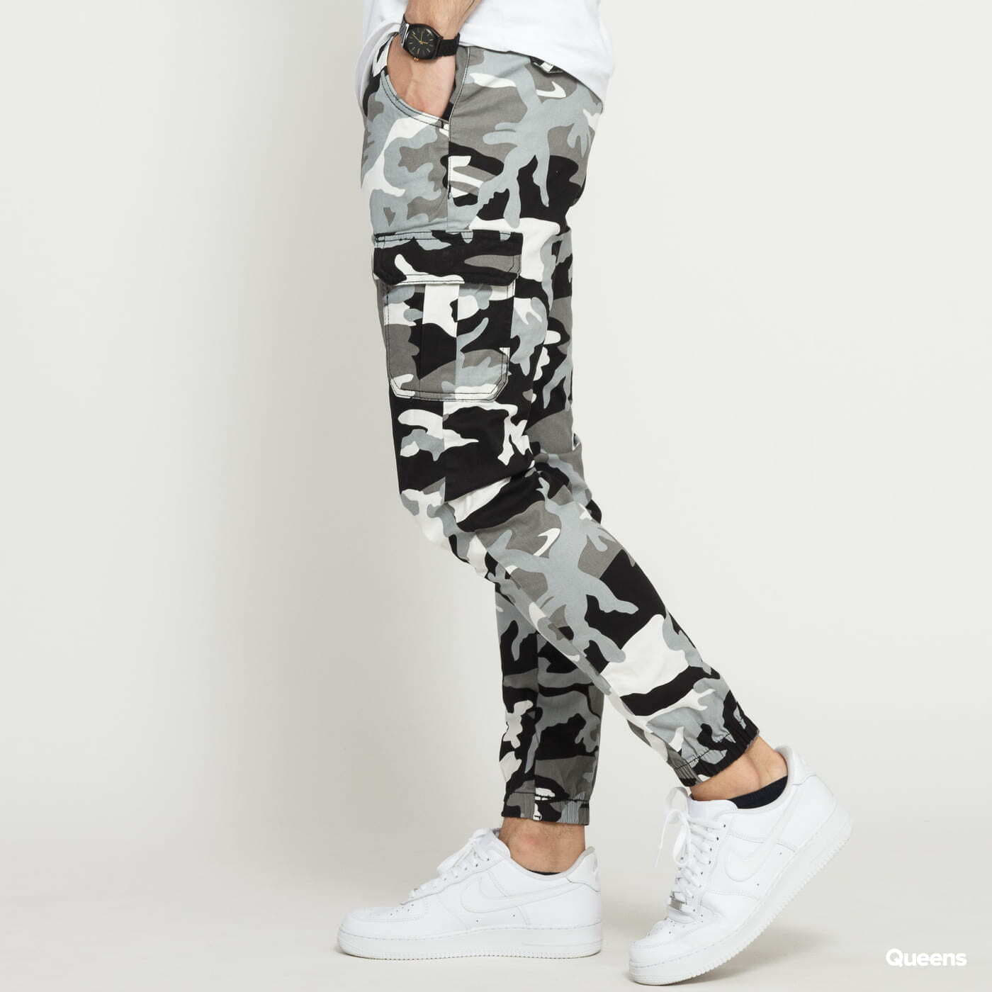 Clothing Urban Classics Camo Cargo Jogging Pants 2.0 Grey