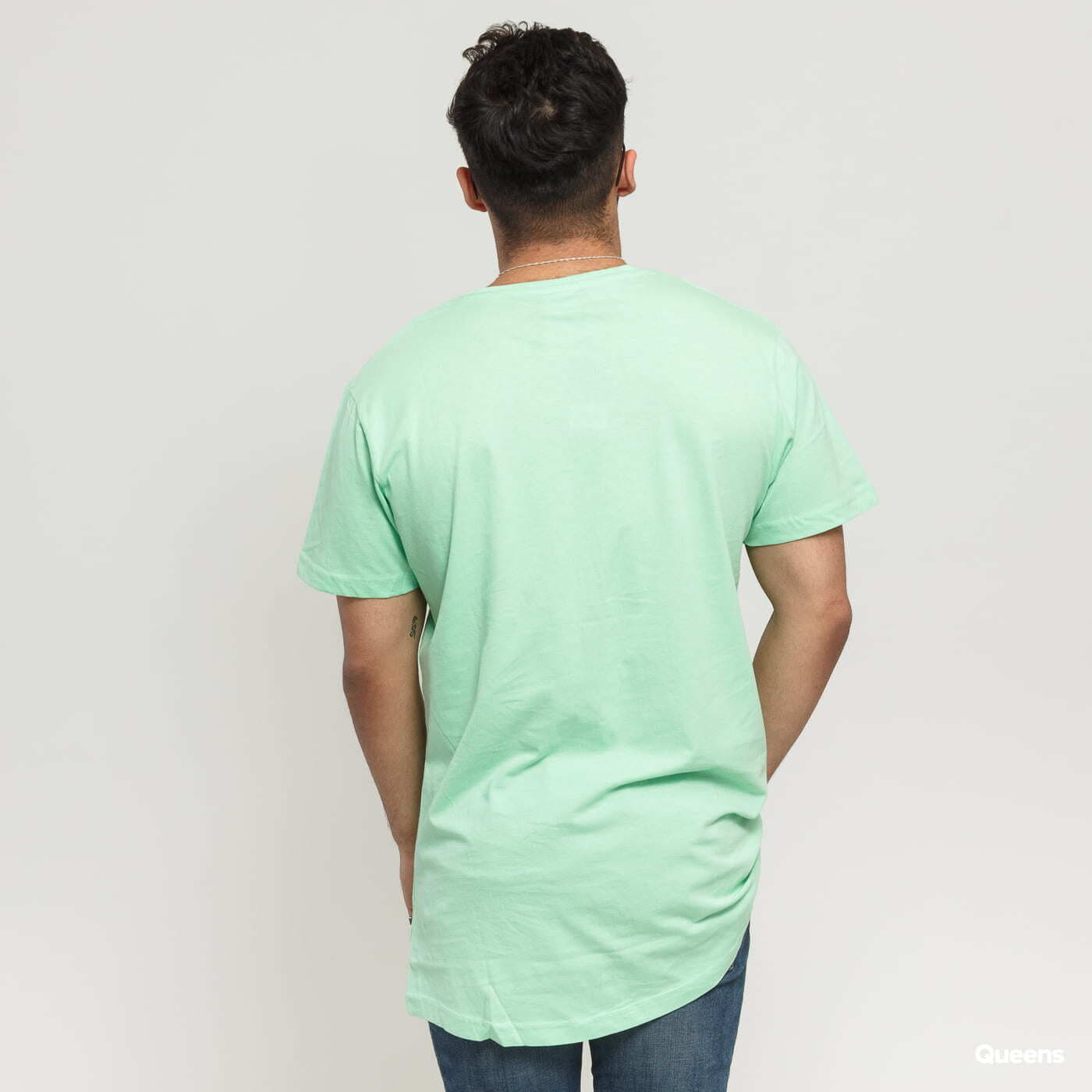 Tricouri Urban Classics Shaped Long Tee Neomint