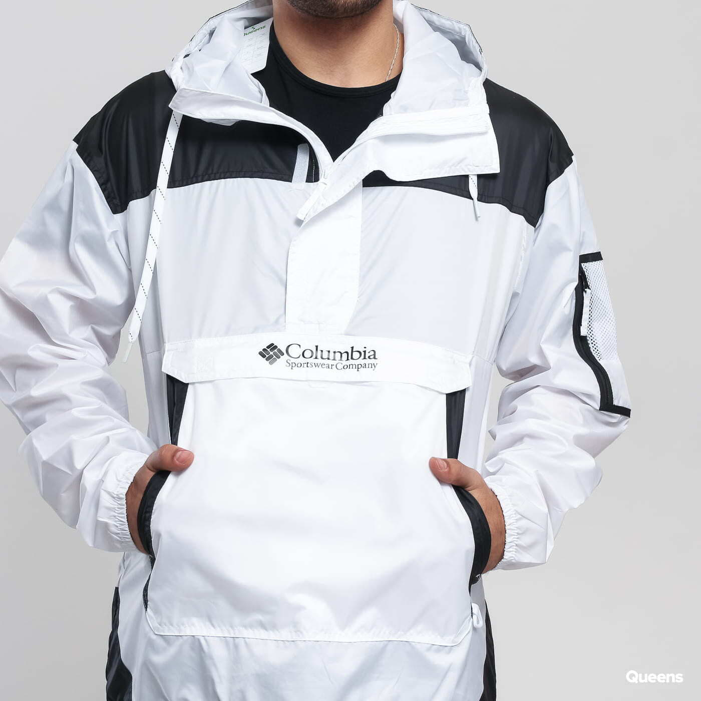 Coach Jackets Columbia Challenger Windbreaker White Queens