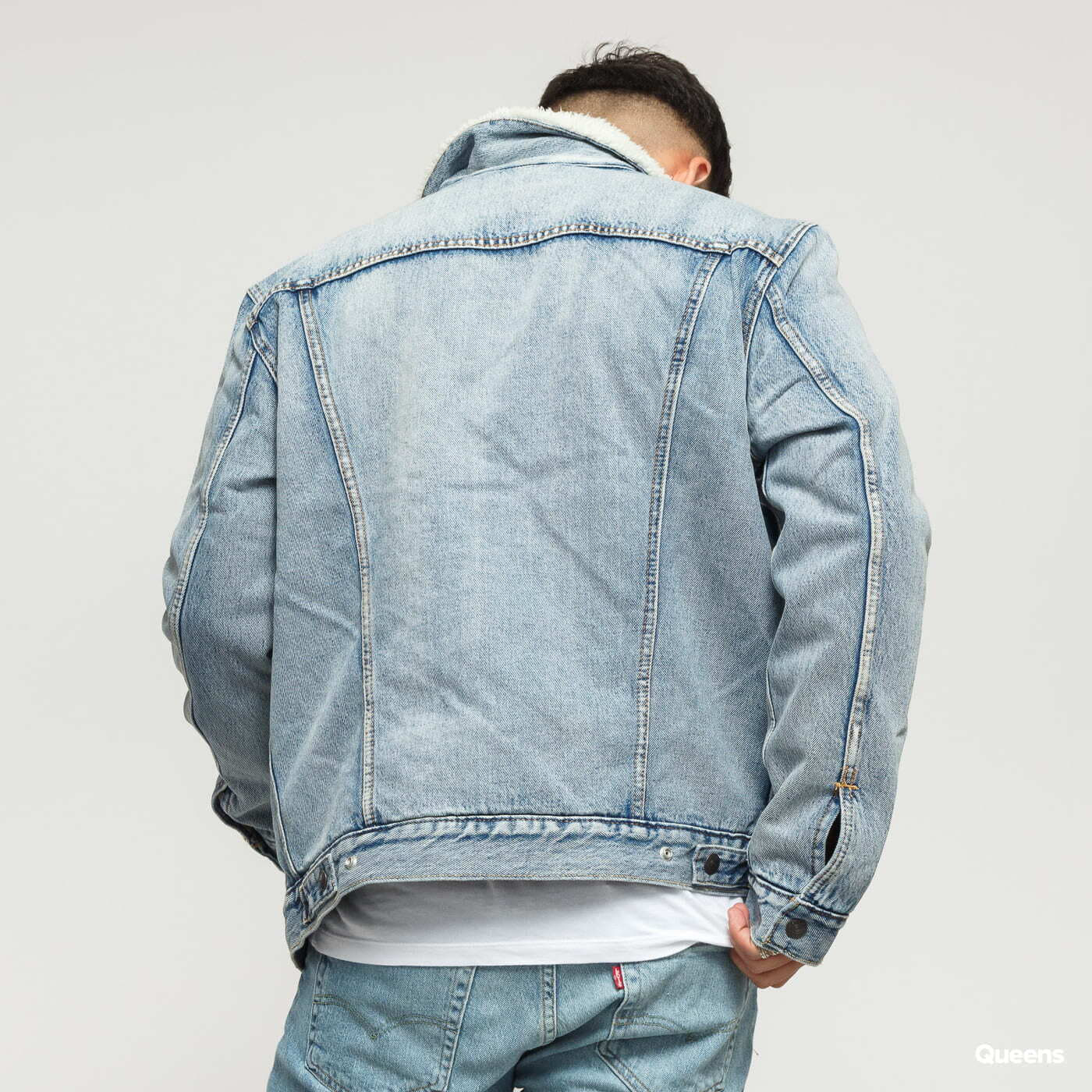 Jacken Levi's ® Type 3 Sherpa Trucker Blue