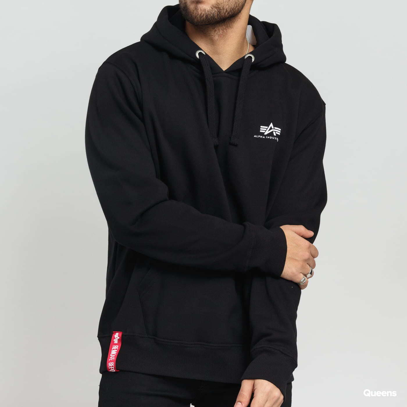 Hoodies and sweatshirts  Alpha Industries Basic Hoody Small Logo Black