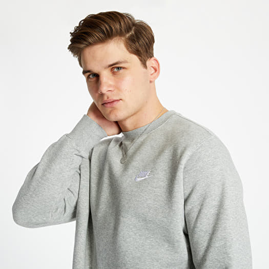 Nike crew sweatshirt clearance grey